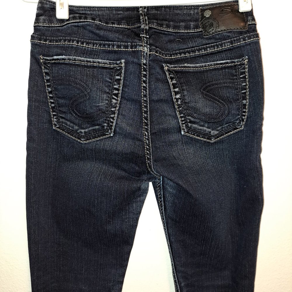 Women’s Silver Jeans Stevie W27xL29 Dark Wash Midrise,Like New Without Tags
